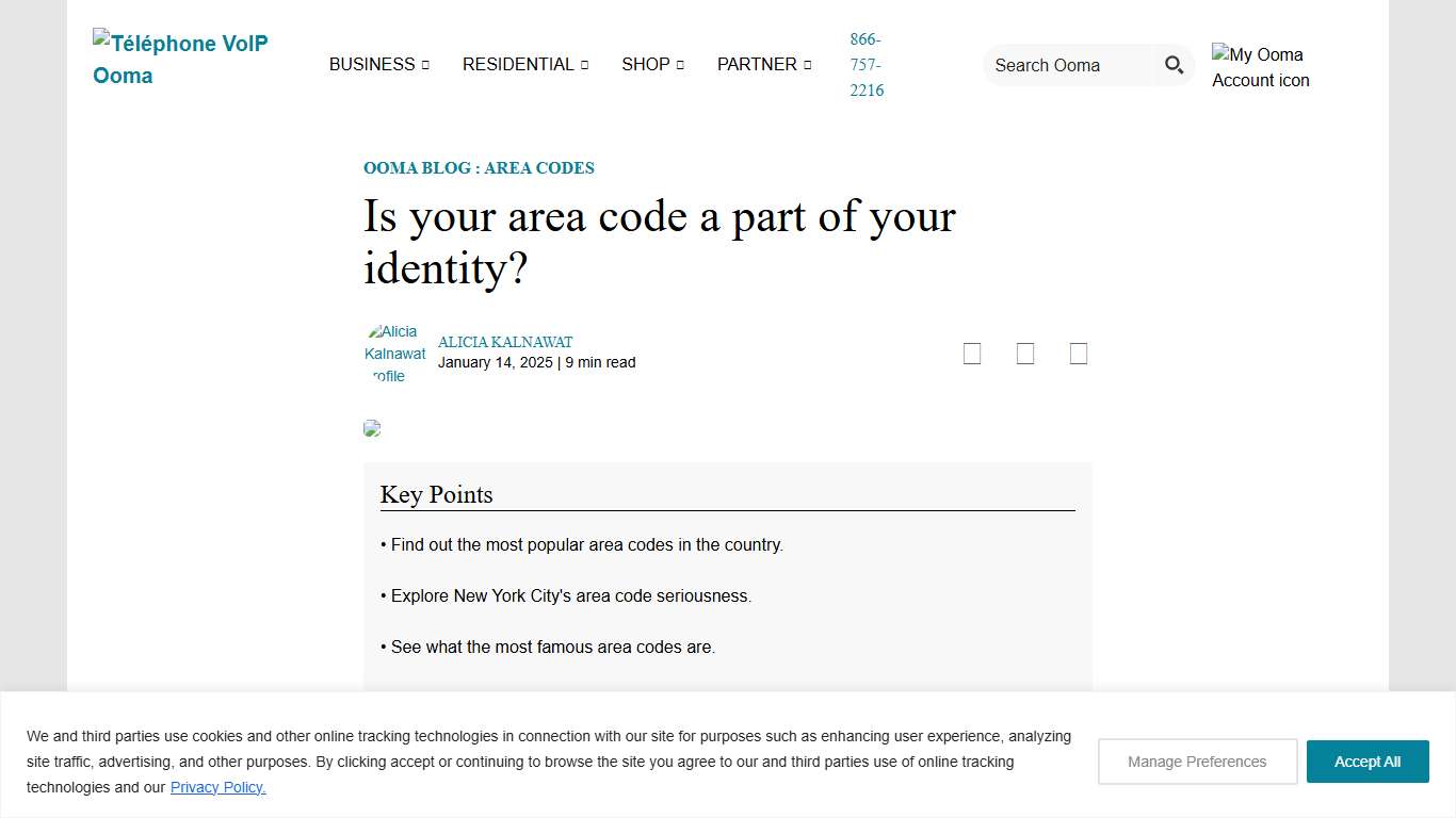 Is Your Area Code Part of Your Identity? | Ooma